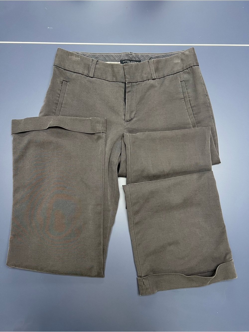 Banana Republic Charcoal/Dark Grey Cropped Trousers